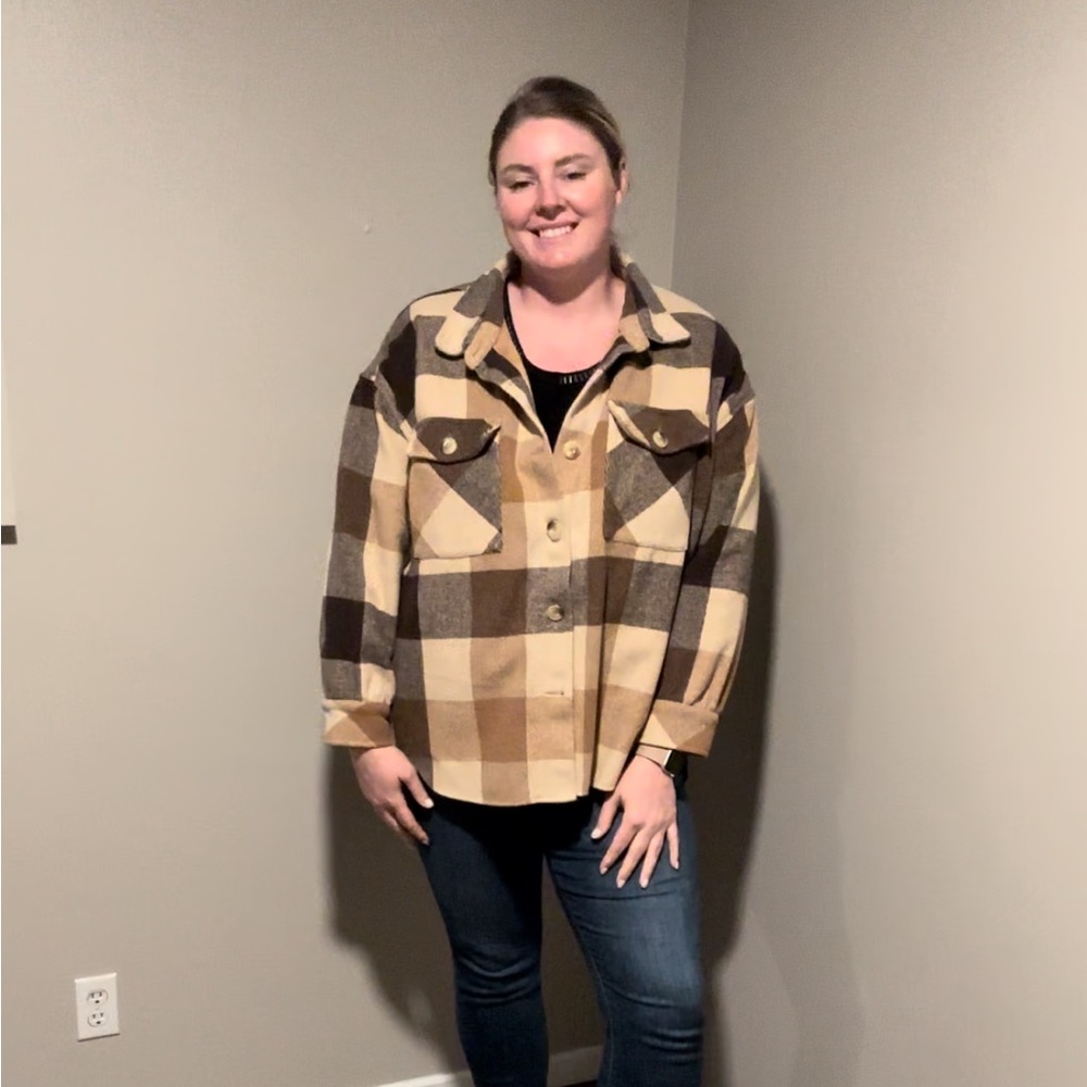 Super thick plaid shacket!